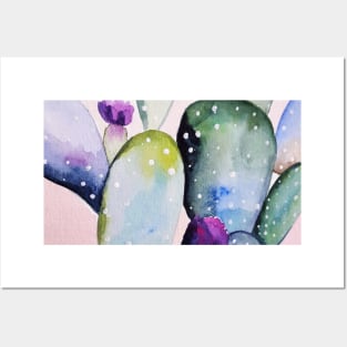 Watercolor Cactus Posters and Art